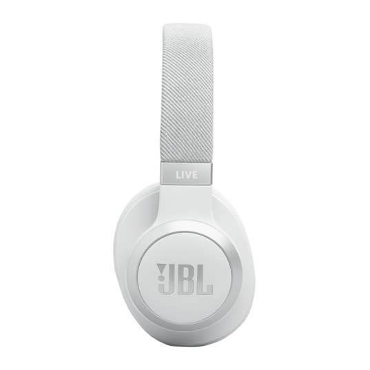 JBL Live 770NC - White - Wireless Over-Ear Headphones with True Adaptive Noise Cancelling - Right